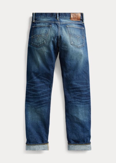 Jeans Ralph Lauren Hombre Azules Azules - Low Straight Selvedge - LWVNA6270